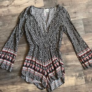 Printed romper